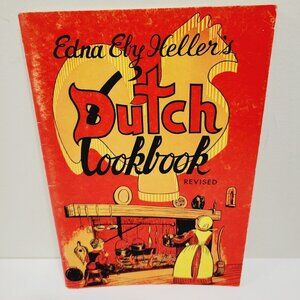 Vtg 1974 Edna Eby Heller's Dutch Cookbook Pennsylvania Amish Dutch Recipes